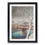 Two Crossing the Bridge by Hasui Kawase - Framed Print-55642362-55642366