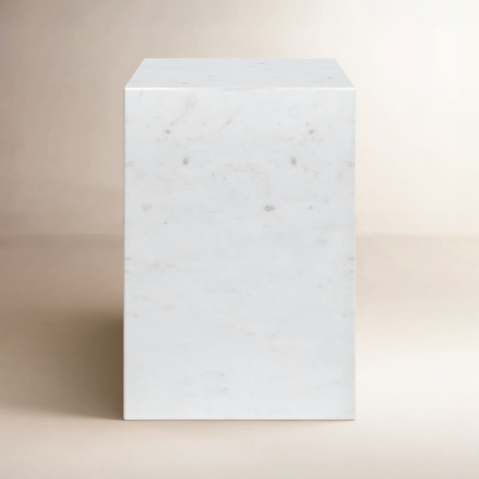 Enez Modern End Table, White