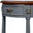 Retro Curved Wood Console Table, Half Moon Table With Open Shelf And 2 Drawers-920619422