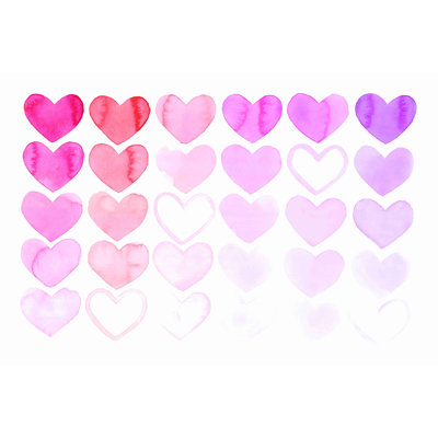 Heart Gradation - impression sur toile tendue