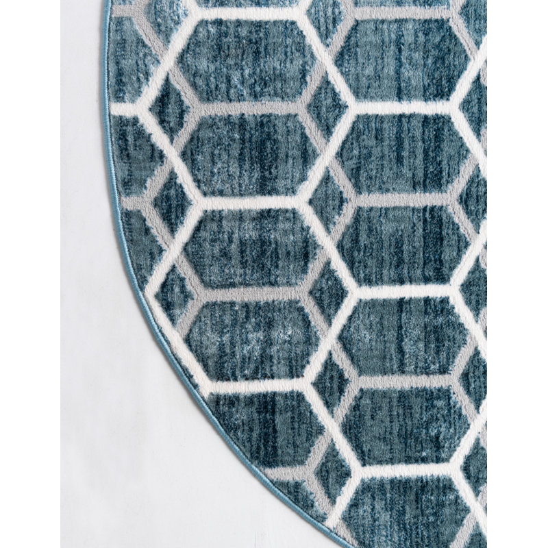 Numa Geometric Indoor Rug, Round 5'