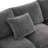 L Shape Modular Sofa, 5 Seat Chenille Sectional Couch Set with 2 Pillows Included,-453720324