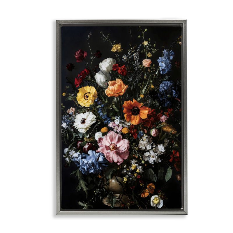 Cadre flottant foncé opulent, design Creative Studio, Cadre flottant gris lustré, H 25 po x l 17 po