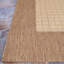 Tapis d'intérieur / extérieur naturel / cacao tissé à plat Sania-979687972