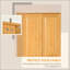 Armoire de rangement 67 po Pinewood