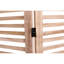 Cloison pliante en bois massif l 55,2 po x H 65 po, 4 panneaux, naturel