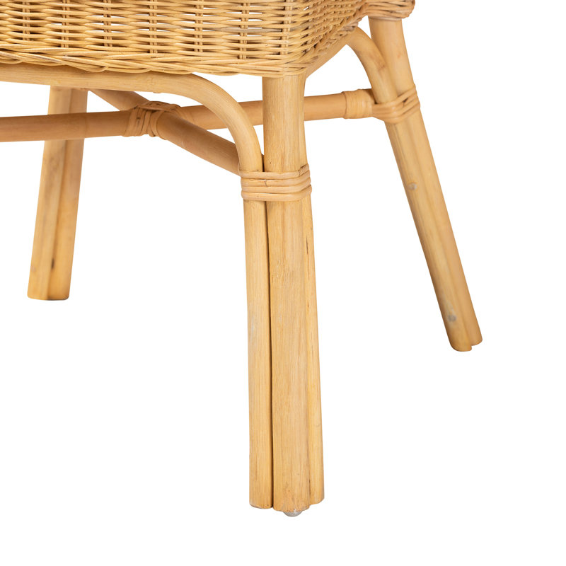 Chaise moderne en rotin de style bohémien