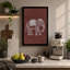 Ornamental Elephant Minimalist - Print-136791584-136791585