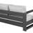 Hoyt Outdoor Aluminum 4-Piece Conversation Set with Coffee Table-1805940446