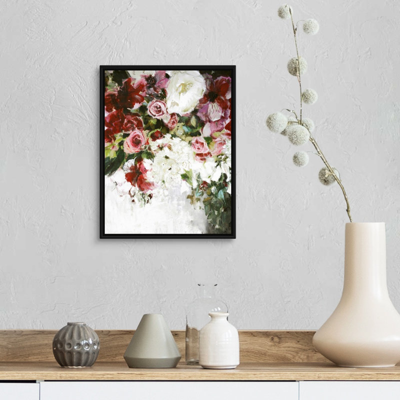 Light Blossom - reproduction d'art, Toile avec cadre noir, H 16 po x l 13 po x P 1,75 po