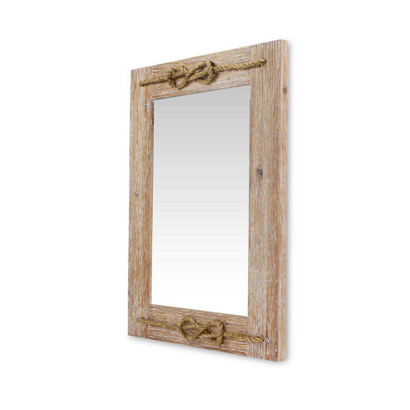 Weatherford Wood Flat Wall Mirror