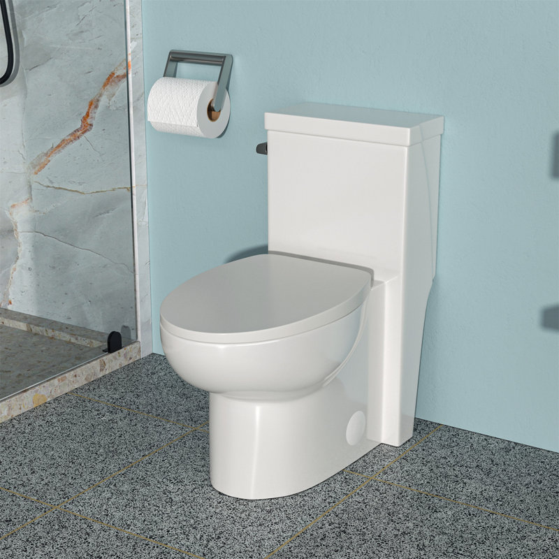 Creationstry GPF Elongated Floor Mounted One-Piece Toilet (Seat Included)