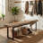 59" Indoor Industrial Style Kitchen Dining Benches(set of 2)-633511132