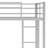 Metal Low Bunk Bed With Ladder-962980365