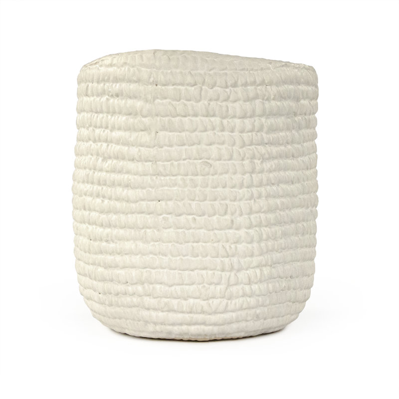 Mairead Ceramic Table Vase, White