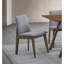 Ensemble de salle à manger 7 pièces et table de salle à manger en noyer avec chaises rembourrées