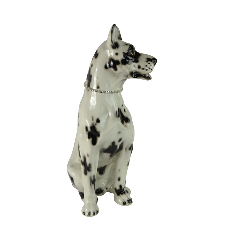 Great Dane Dog Ceramic Statue 21" Tall