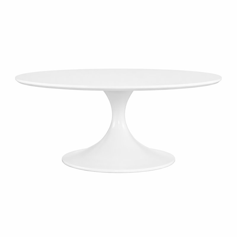 Table basse Flow, Blanc / blanc