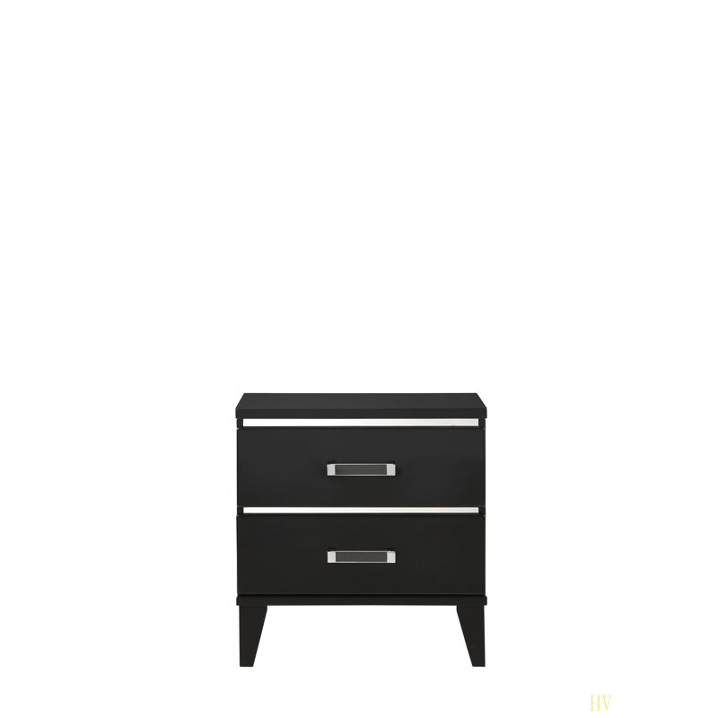 Table de chevet 2 tiroirs, table de chevet minimaliste