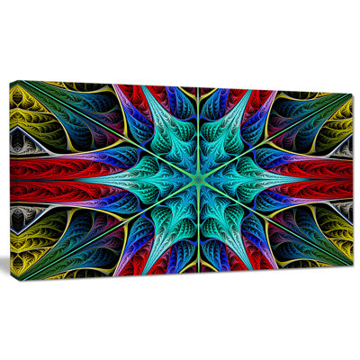 « incandescenting fractal fleuri layers », impression sur toile