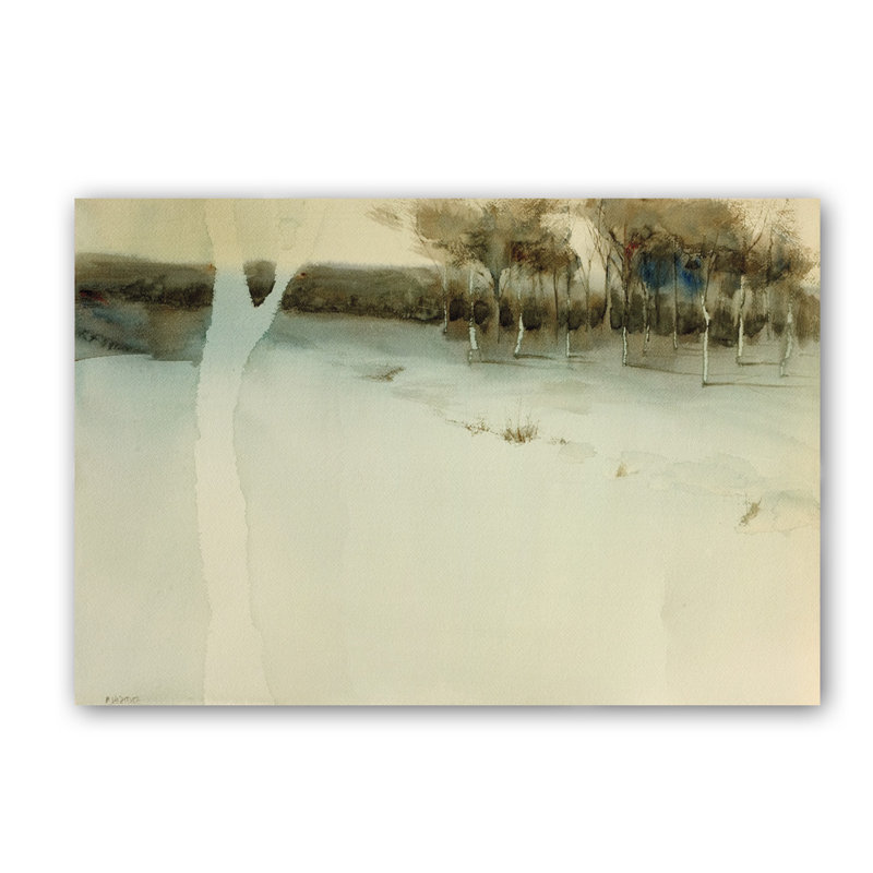 Paisaje Vacio by Bruno Vázquez - Wrapped Canvas Painting, 80cm H x 120cm W x 3cm D