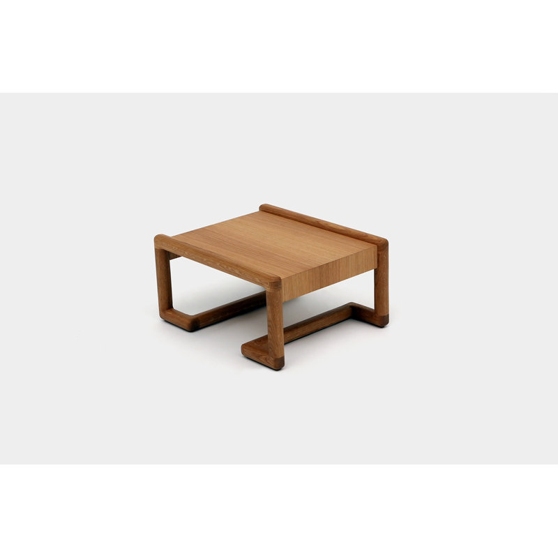 Untitled Solid Wood End Table, White Oak