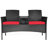 Aciano 2 - Person Patio Conversation Set with Cushions-1422197226