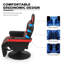 Polyurethane Video Gaming Chair, Adjustable Recliner with Footrest, Lumbar Support and Headrest-103432836