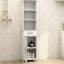 Armoire sur pied à 1 porte, finition blanche, qui s'intègre bien dans diverses décorations et tiroirs, fabrication attrayante, choix de rangement abondants, artisanal, raffinement peint, pour tous les espaces, simple