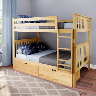 Bolles Kids Bunk Bed with Drawers