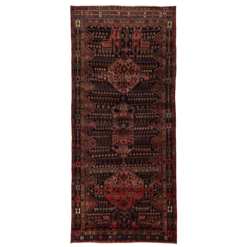 Tapis noir Konya Anatolian 4 pi 9 po x 10 pi 9 po