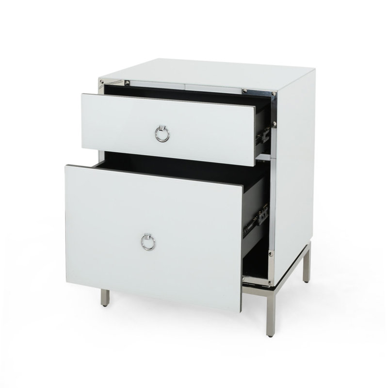 Table de bout moderne blanche