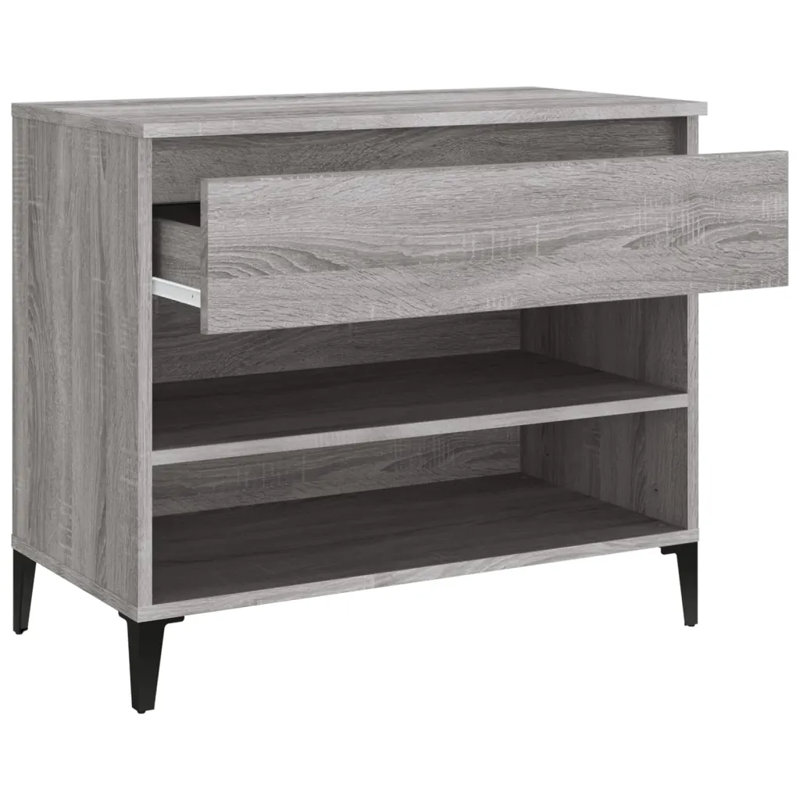 8 Pair Shoe Storage Cabinet, Grey