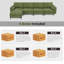 Canapé modulaire 4 pièces Bartow
