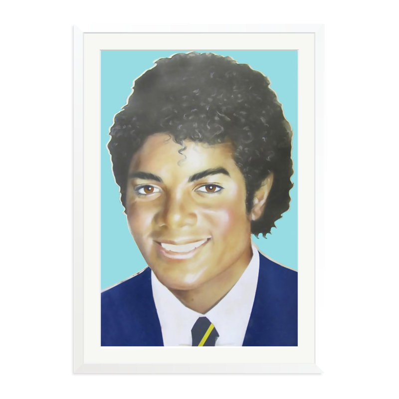 Michael Jackson Interview Magazine, White, 38" H x 27" W