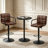 3 Piece Height-adjustable Pub Table And  Bar Stool Dining Set-116592375