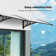 VIVOHOME 77.4'' W x 11'' D Plastic Clear/Black Cover Retractable Door / Window Awning