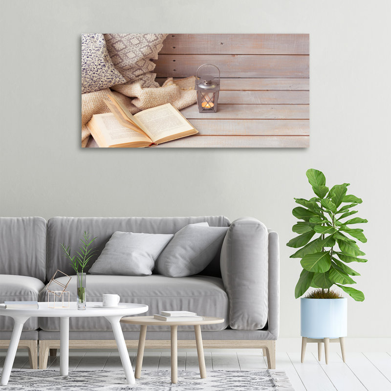 Relax At The Book - Wrapped Canvas Print
