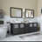  Wooden 84" Double Bathroom Vanity Set with Mirror-27042789