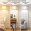 Lampe sur pied arquée 61,4 po avec interrupteur au pied et 3 températures de couleur-881278900