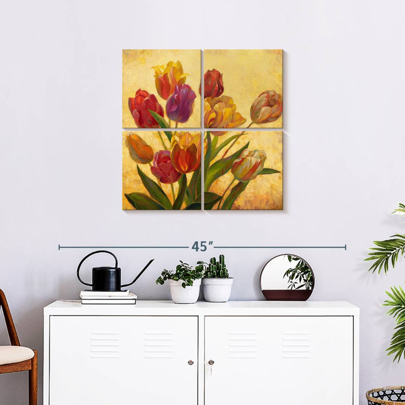 Bouquet de tulipes romantiques Harnek, H 26 po x l 26 po