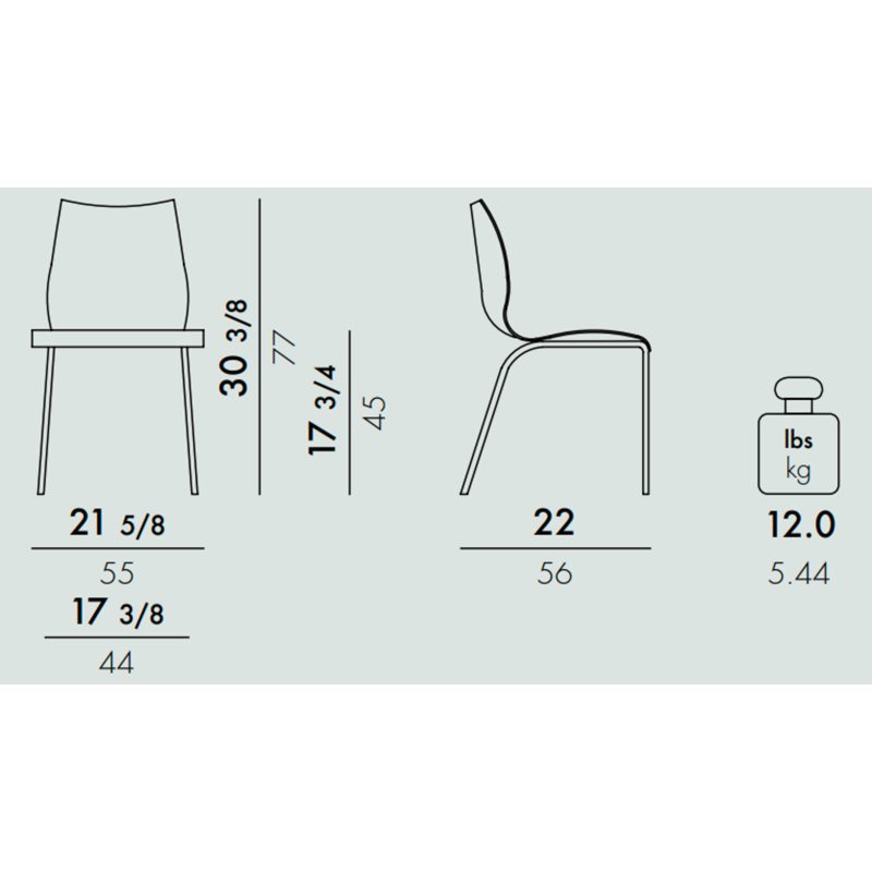 Maui Upholstered Dining Chair, Acid Green Trevira