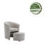 Alleria Fabric Accent Chair with Ottoman-843075846
