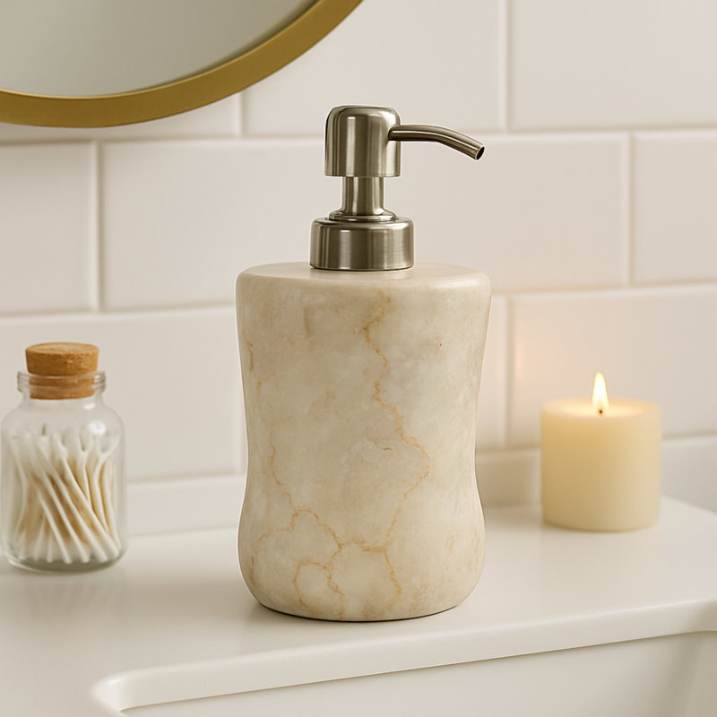 Distributeur de savon en marbre naturel Degarmo
