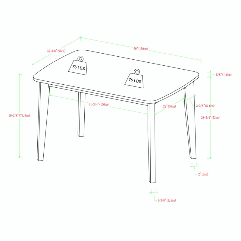 Berlanga Two-Tone Dining Table