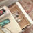19.7" French Cream Nightstand with Two Drawers, Solid Wood Frame and Faux Leather Upholstery, End Table for Bedroom or Living Room