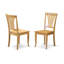 Ensemble de table de salle à manger 7 pièces composé d'une table de salle à manger ovale avec rallonge papillon et 6 chaises en bois, 42 x 60 pouces, chêne-1005223042-1005223044-1005223065