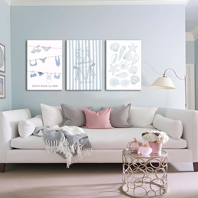3 Piece Wrapped Canvas Wall Art