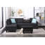Canapé modulaire en L avec repose-pieds-1212905376