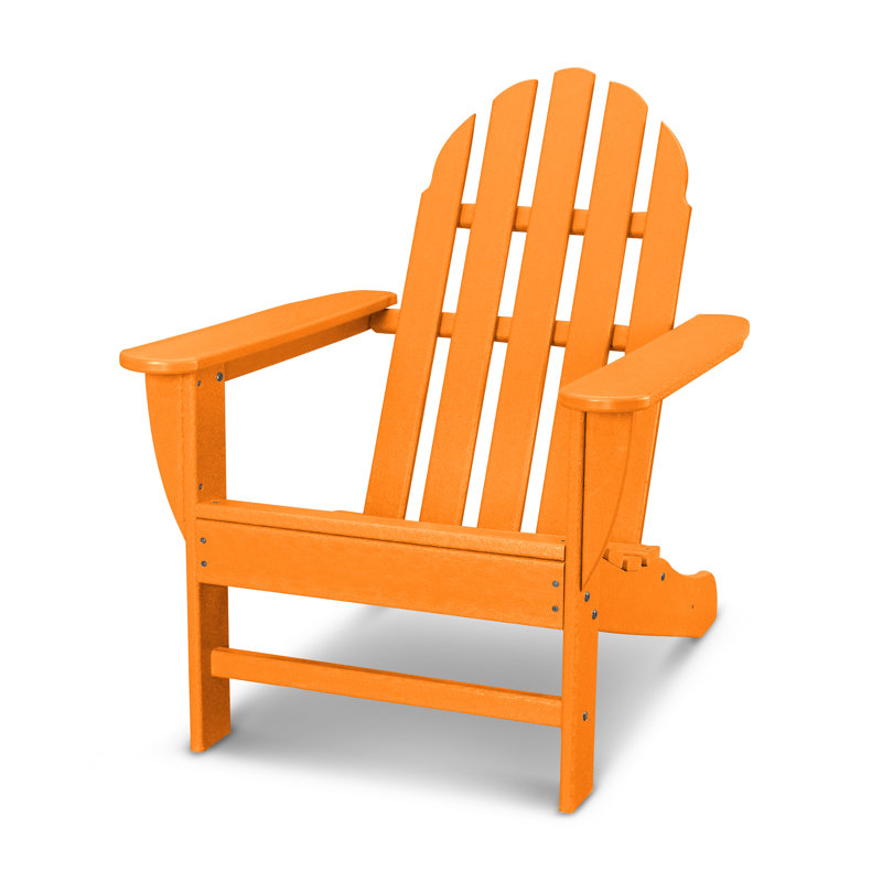 POLYWOOD Classics Adirondack Chair, Tangerine